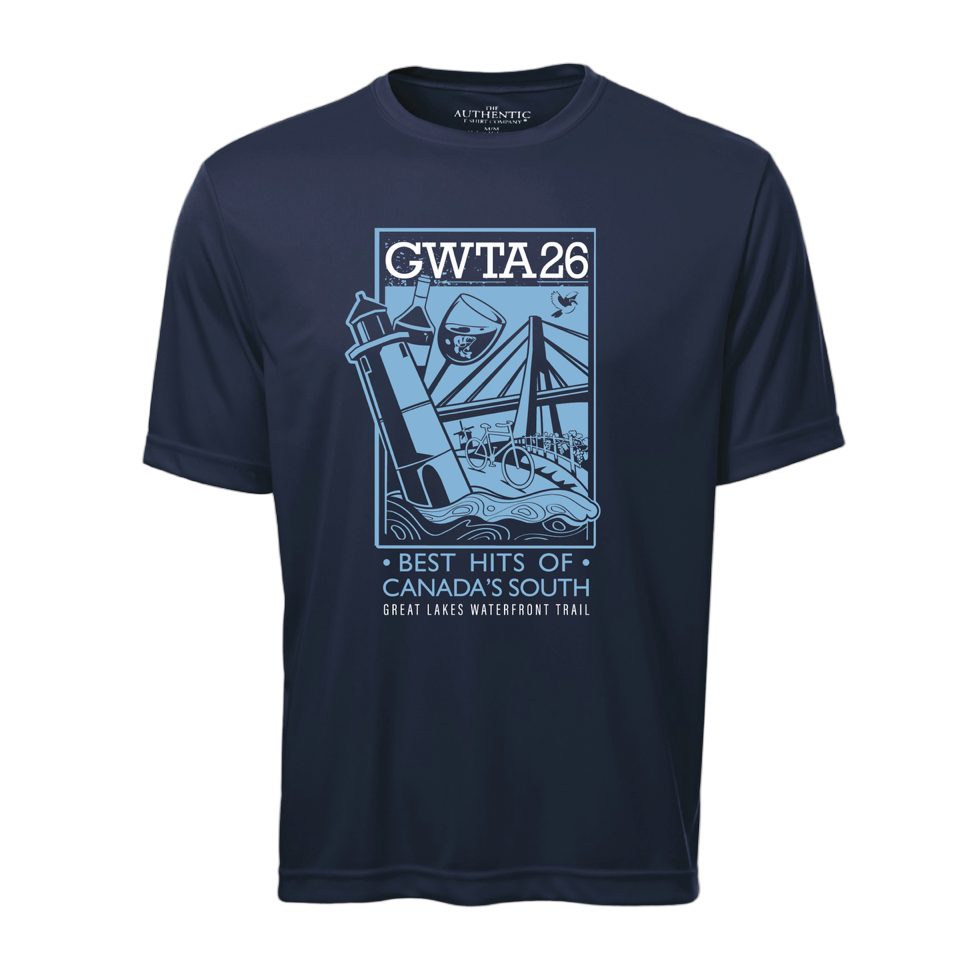 Photo showing the design of the GWTA 2026 Commemorative T-shirt - Front View